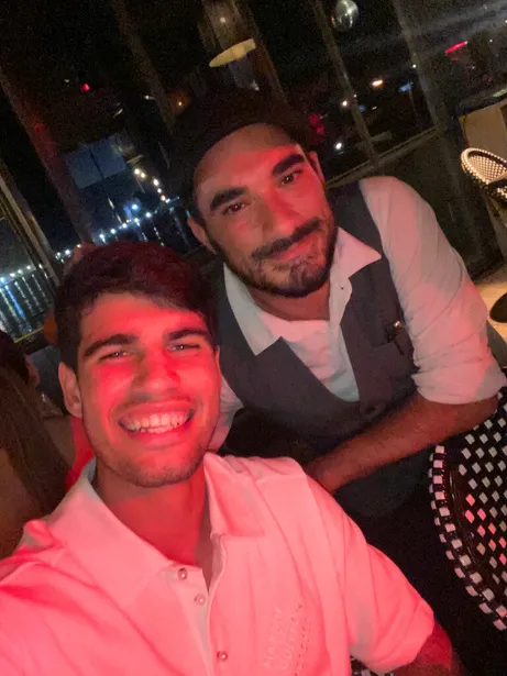 Con Carlos Alcaraz
